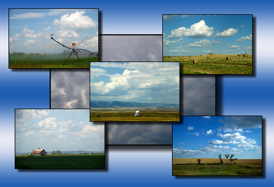 Big Sky Country Clouds Collage 01 Photograph by Thomas Woolworth