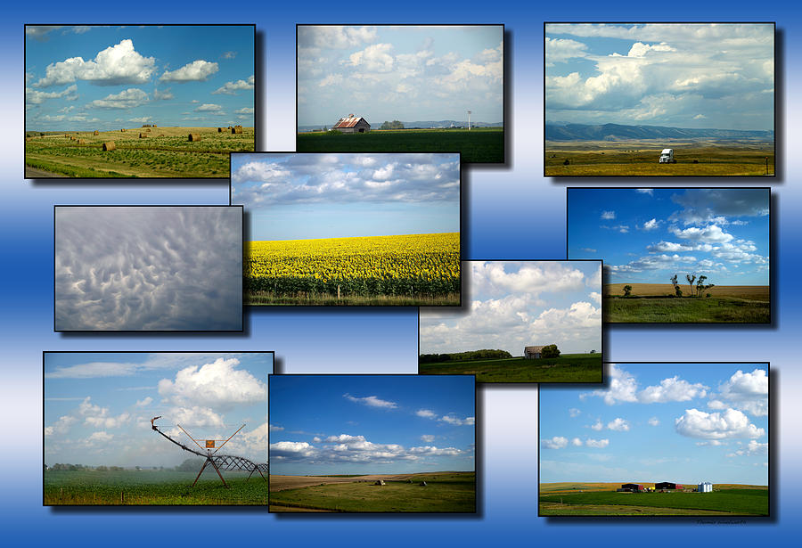 Big Sky Country Clouds Collage 03 Photograph by Thomas Woolworth