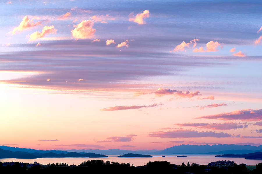BIg Sky Over Flathead Lake Photograph by Renee Sullivan
