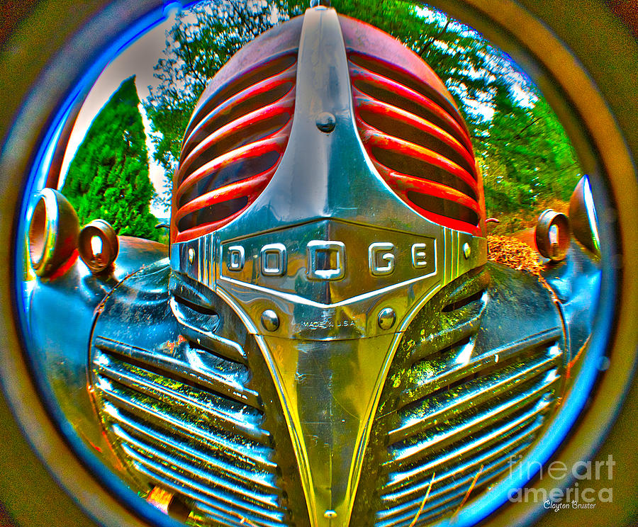 Abstract Photograph - Big Smiling Dodge by Clayton Bruster