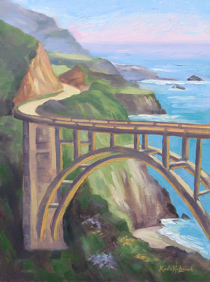 Big Sur Adventure, Bixby Bridge Painting
