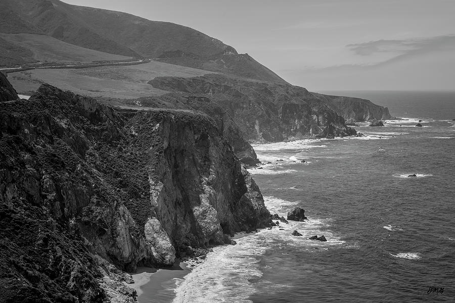 Black And White Photograph - Big Sur Coast III BW  by David Gordon