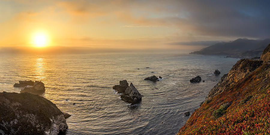 Big Sur Coastline at Sunset Photograph by James Udall