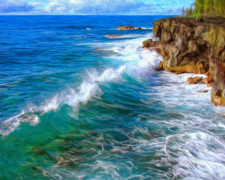 Big Sur Coastline Painting by Dominic Piperata