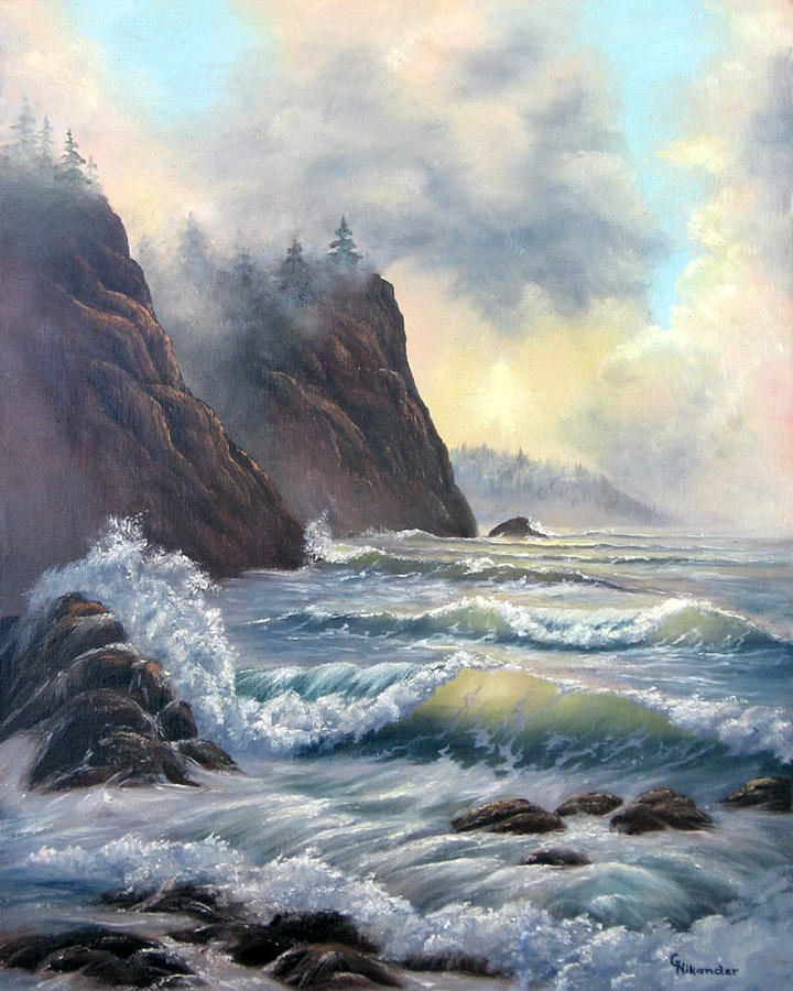 Big Sur Painting by Grace Nikander - Fine Art America