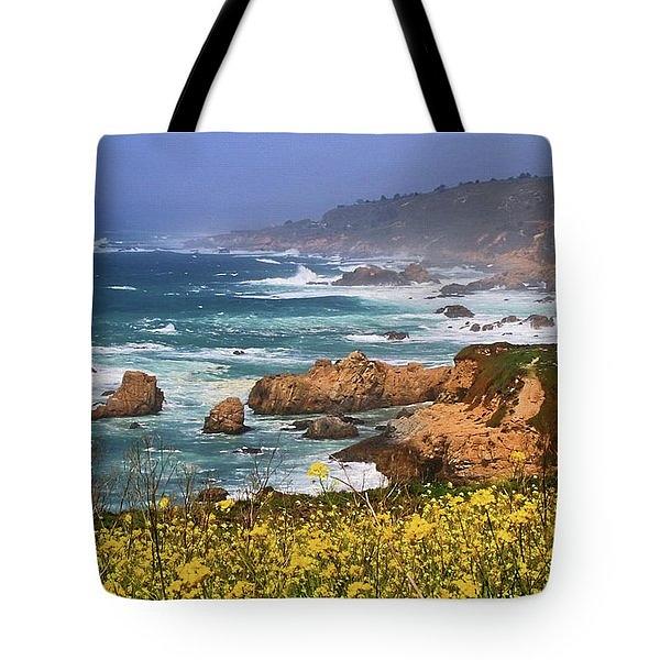 Big Sur Spring Beauty - tote Photograph by Donna Kennedy