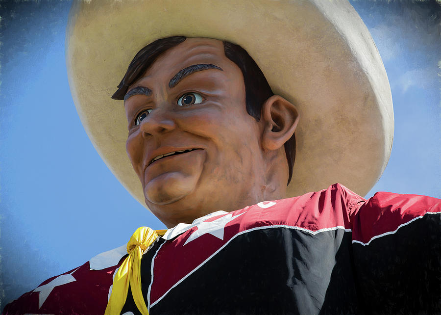 Big Tex - oil Photograph by Stephen Stookey