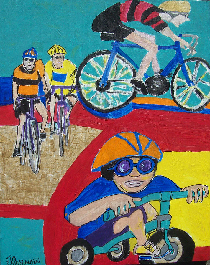 Big Time Racer Painting by James Christiansen