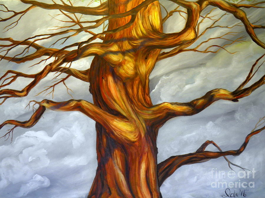 Big Tree Painting by Ida Eriksen