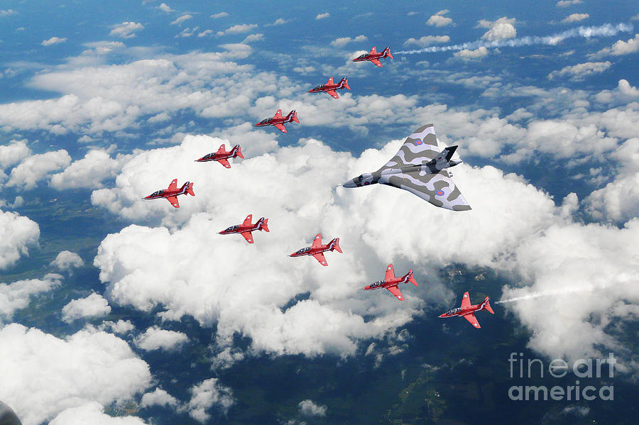 Big V Formation Digital Art by Airpower Art