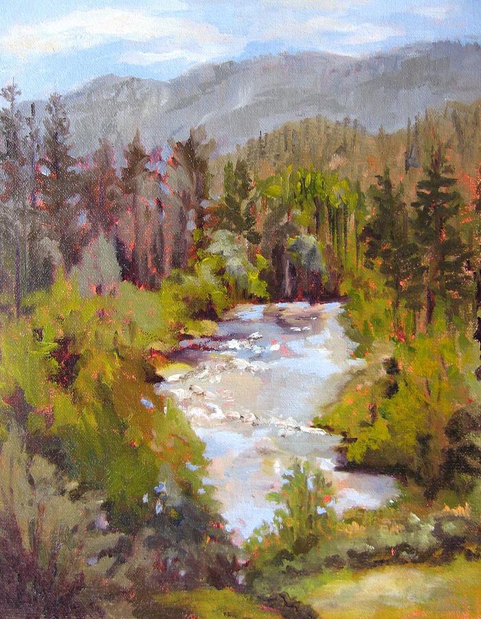 Big View Montana Painting by Vicki Brevell