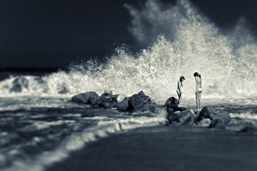 Big wave Photograph by Silvia Ganora