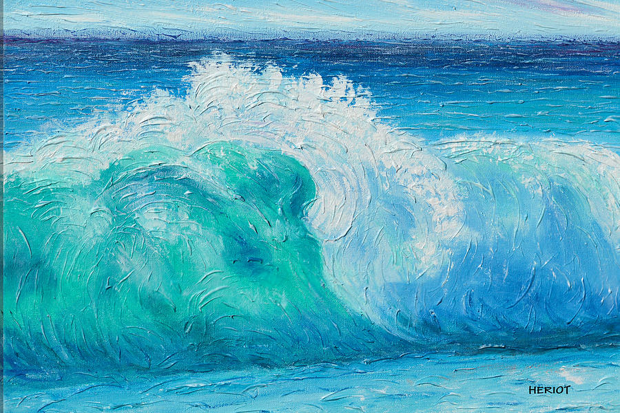 Big Wave Painting by Steve Heriot - Fine Art America