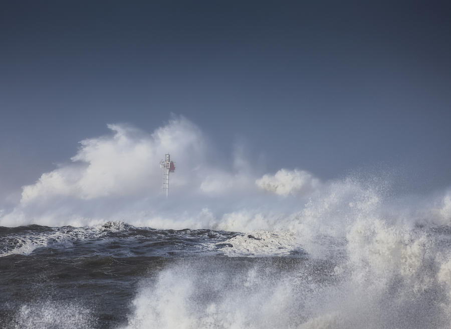 Big Waves Photograph by Mark Alder