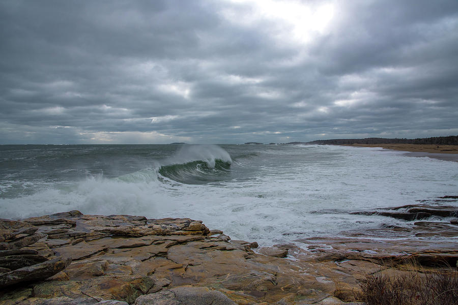 Big Waves  Photograph by Tony Pushard