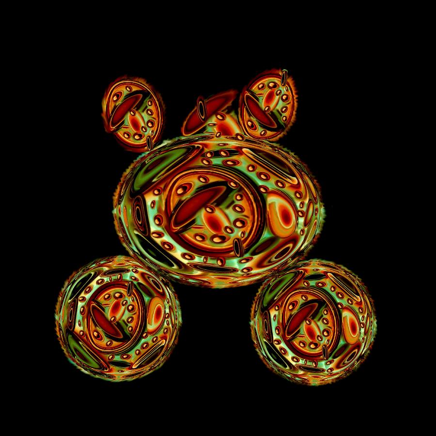 Wheels Mixed Media - Big Wheeled Planet by Jacqueline Migell Wheels Mixed Media - Big Wheeled Planet by Jacqueline Migell