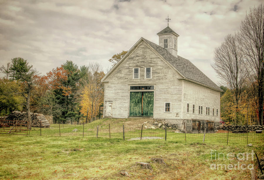 Big White Barn Photograph by Diana Nault