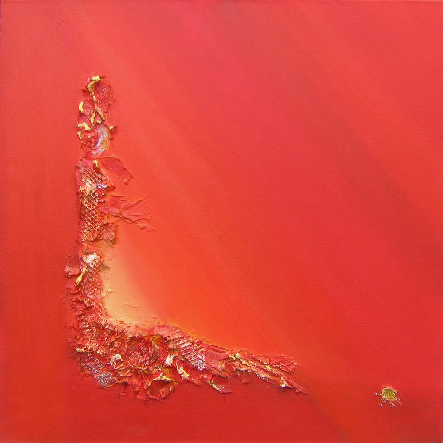 Abstract Painting - Bigarade by Lesuisse Viviane Abstract Painting - Bigarade by Lesuisse Viviane
