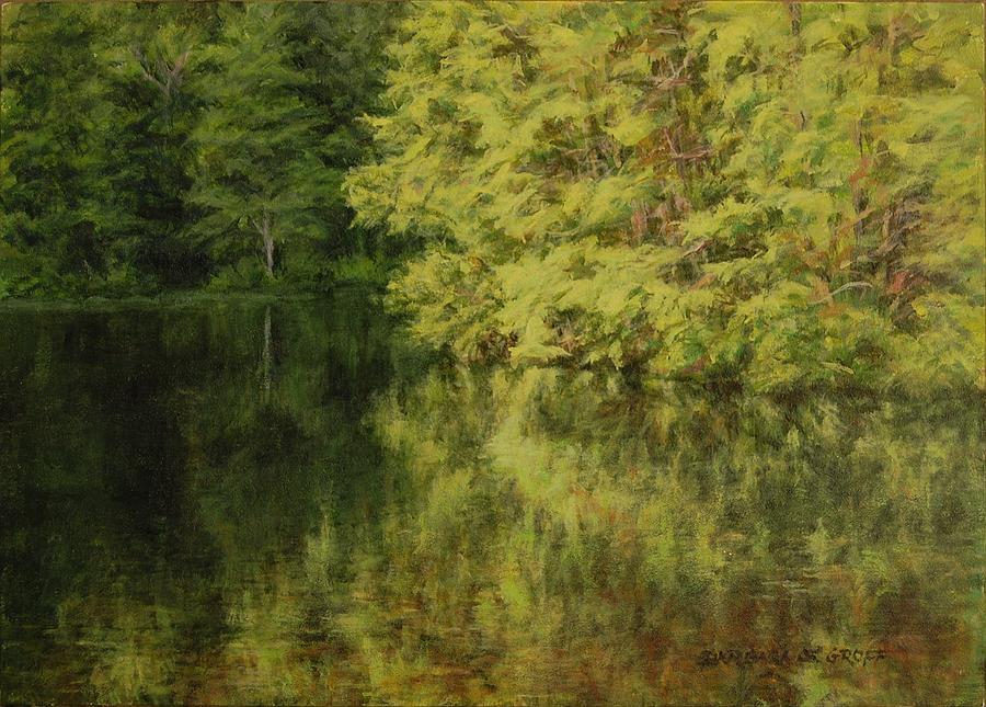 Tree Painting - Bigelow Hollow Reflections by Barbara Groff