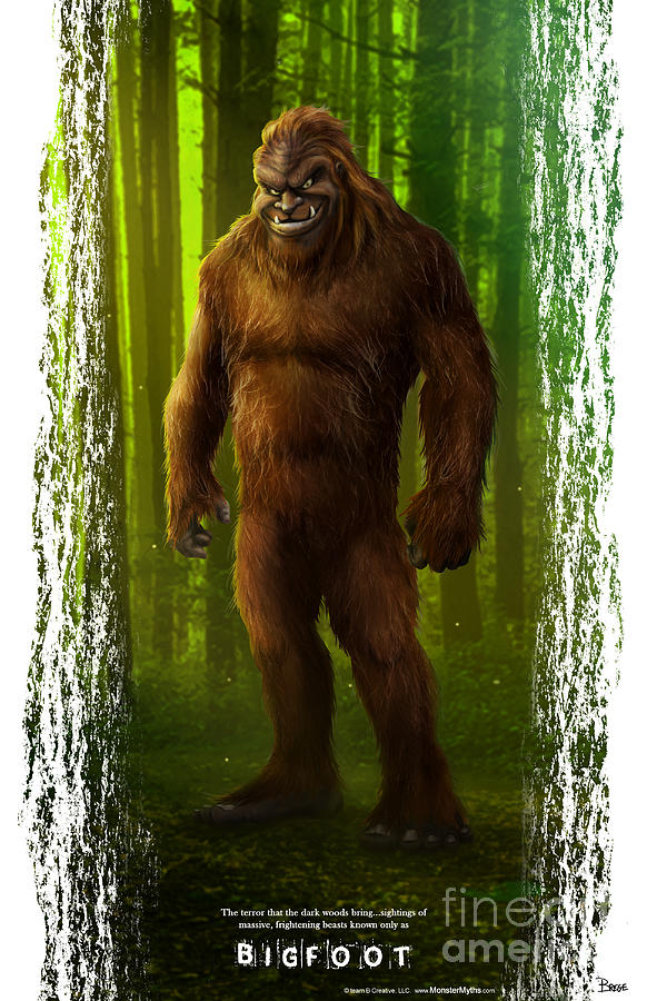 Bigfoot Digital Art - Bigfoot by Darrin Brege Bigfoot Digital Art - Bigfoot by Darrin Brege