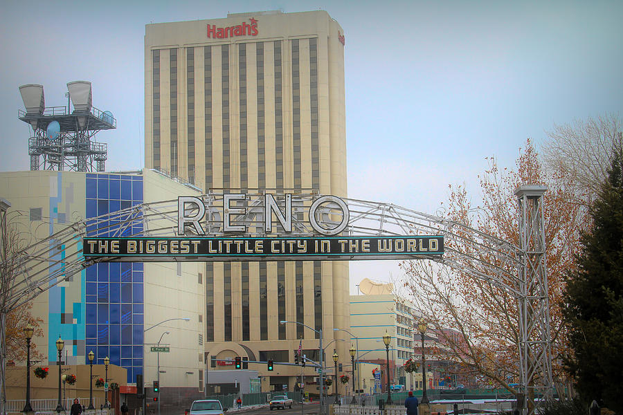 Reno Photograph - Biggest Little City Historic Arch by Donna Kennedy