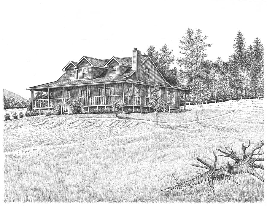 Bigness House Drawing by Lawrence Tripoli