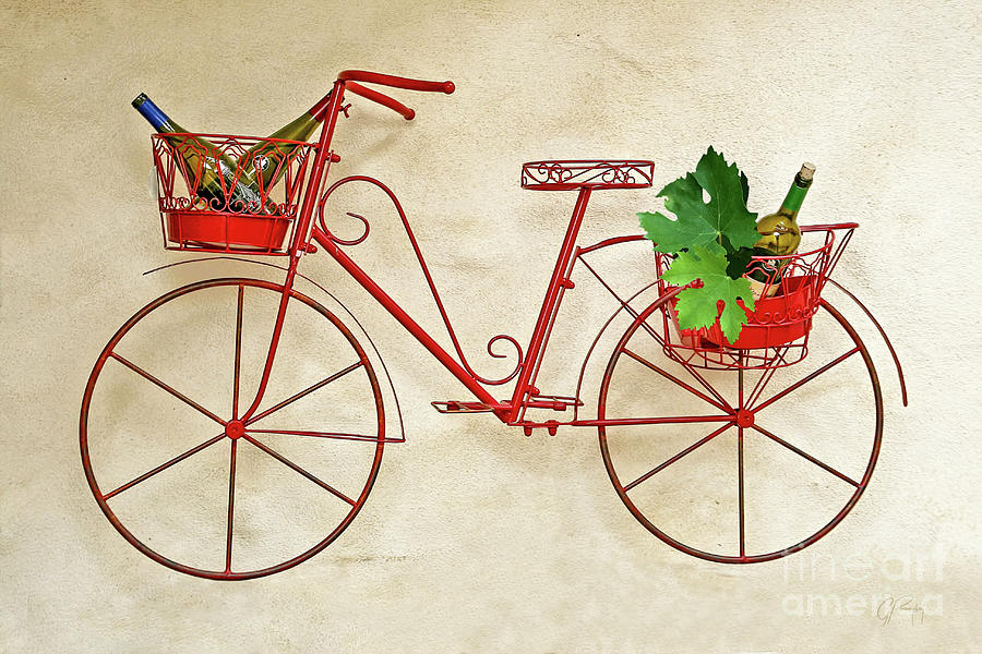Bike and Wine Photograph by Gabriele Pomykaj