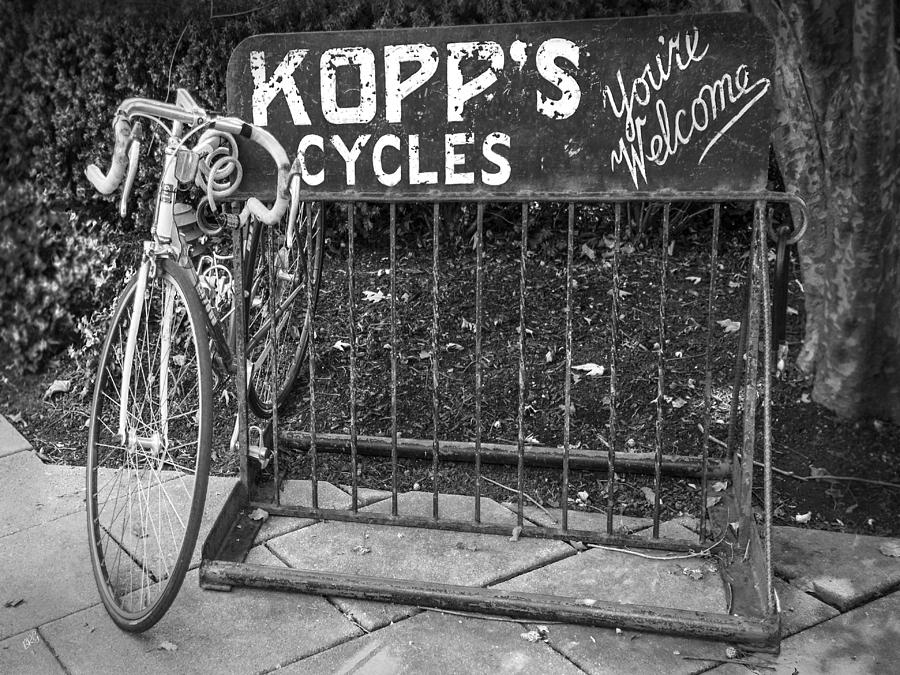 Bike At Kopps Cycles Shop In Princeton Photograph by Ben and Raisa Gertsberg