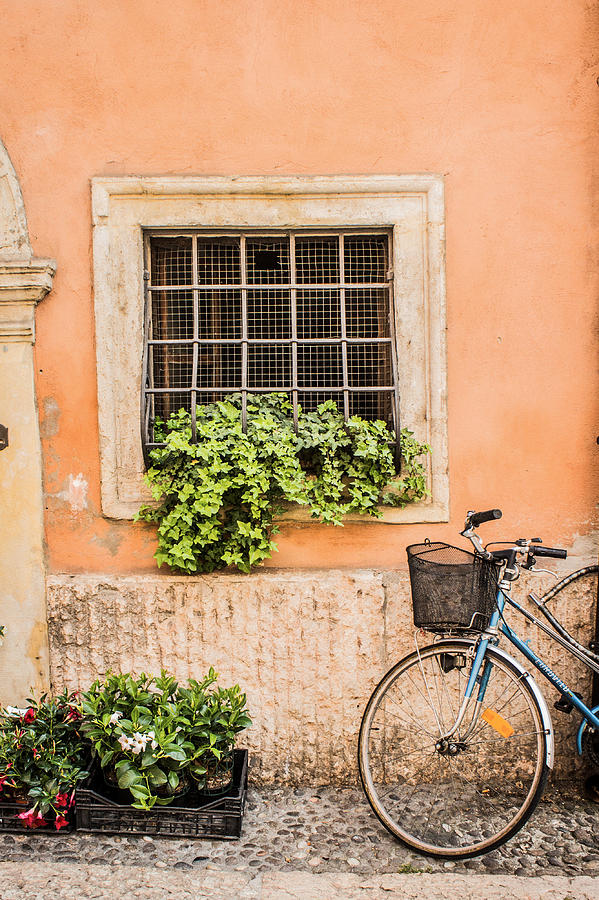 Bike in Verona Photograph by Lisa Lemmons-Powers