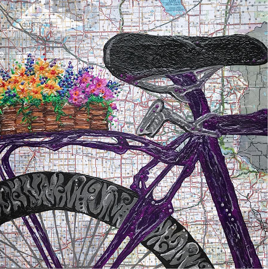 Flower Painting - Bike Like #2 by Leanne Poellinger