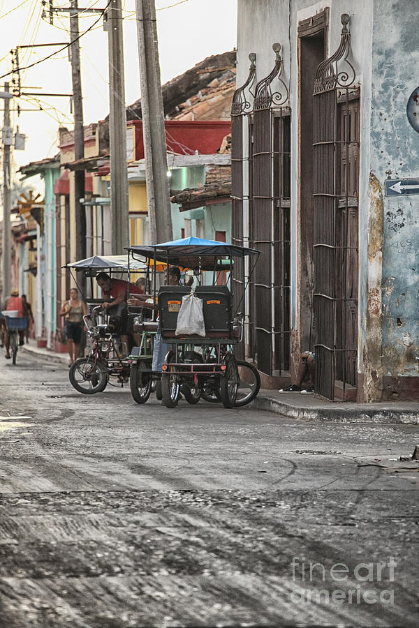 City Photograph - Bike taxis in Trinidad by Patricia Hofmeester
