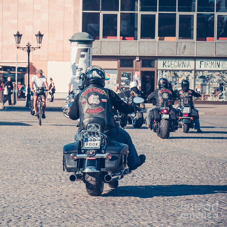 Bikers in Gdansk Photograph by Mariusz Talarek