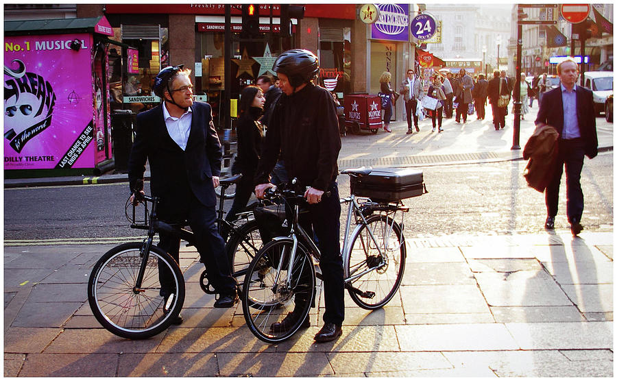 London Photograph - Bikers by Stewart Marsden