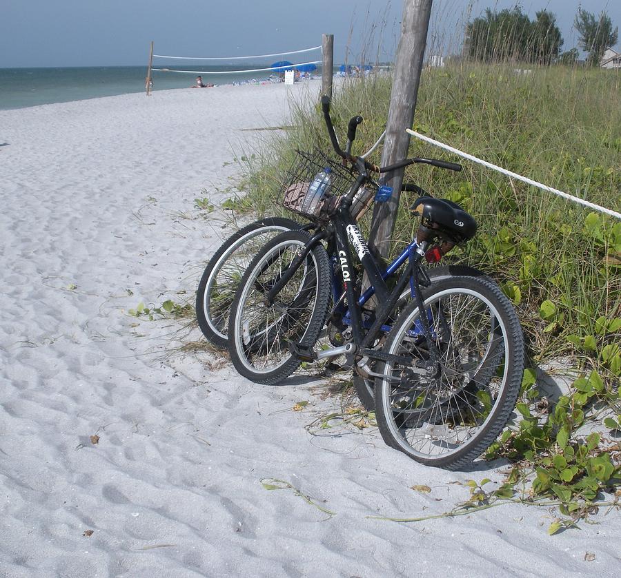 Bikes on the Beach Photograph by Jeanette Oberholtzer