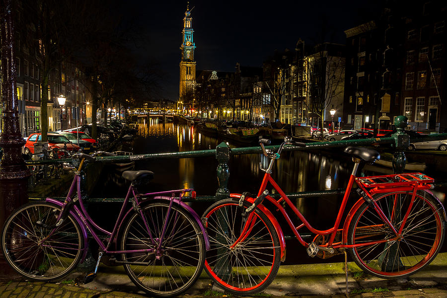 Bikes over the Prinsengracht Photograph by John Daly