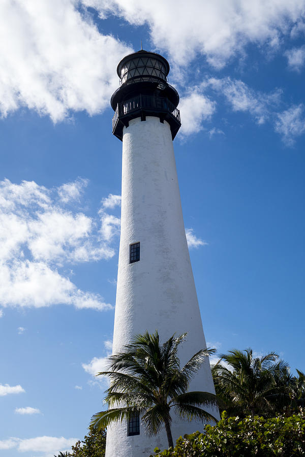Bill Baggs Lighthouse Cape Florida State Park Palm Trees Photograph by Toby McGuire