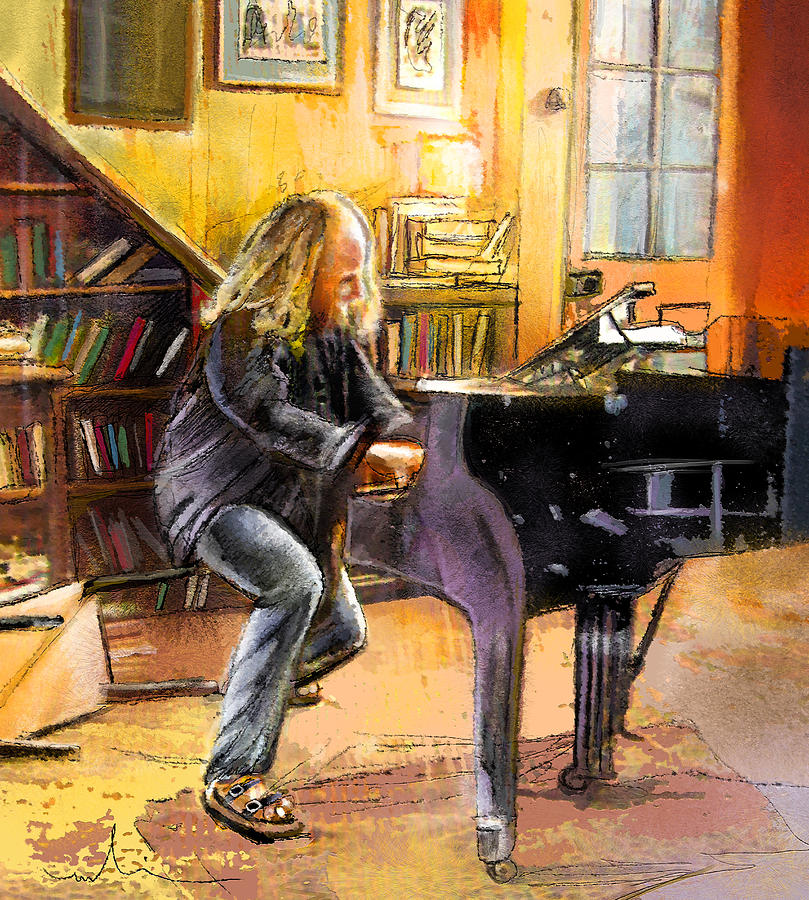 Bill Bailey in Black Books Painting by Miki De Goodaboom