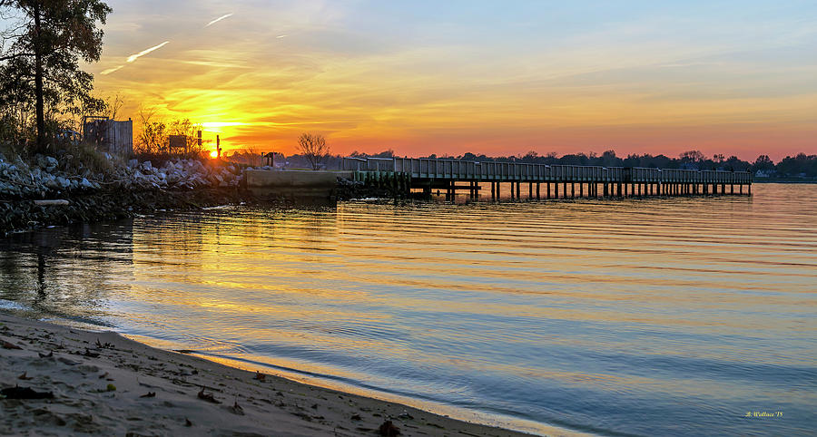 Bill Burton Pier Sunset Photograph by Brian Wallace