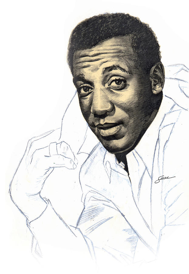 Portrait Drawing - Bill Cosby by Harold Shull