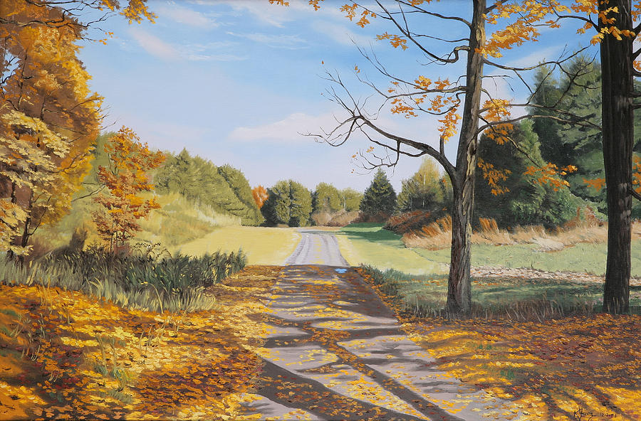 Bill McMahons Driveway Painting by Kenneth Young