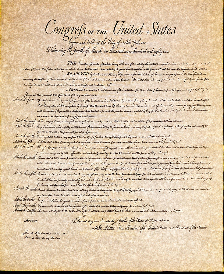 Bill Of Rights Photograph by Jack R Perry