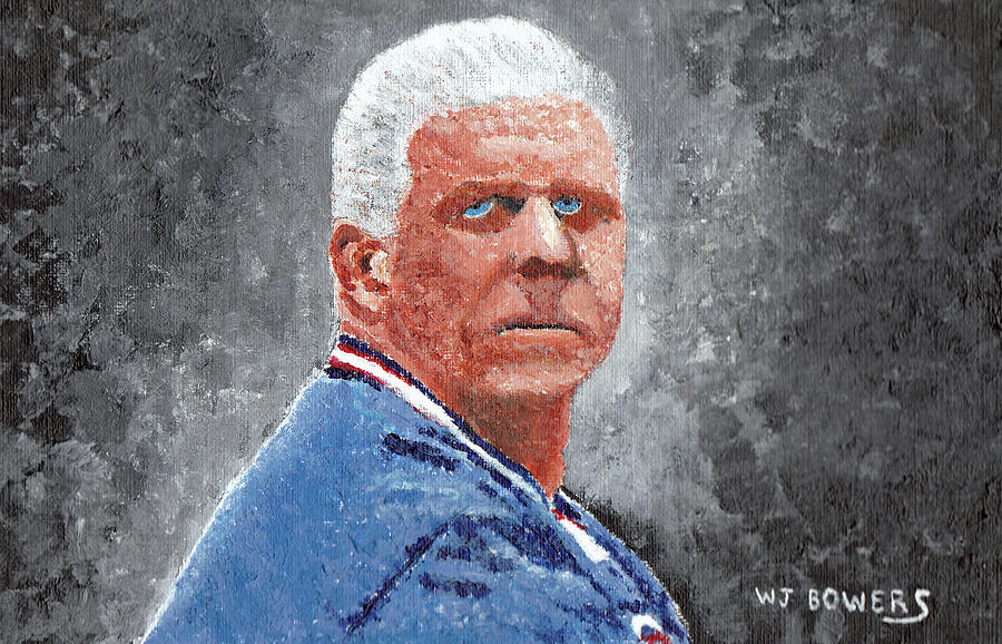Bill Parcells Painting by William Bowers
