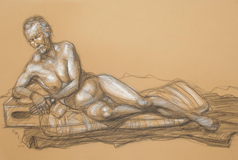 Bill Reclining Drawing by Donelli  DiMaria