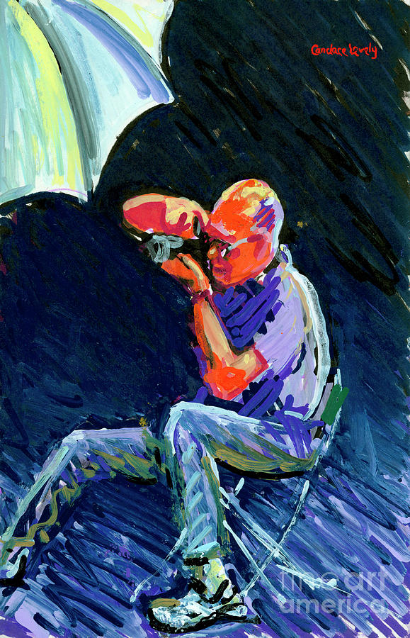 Bill Shooting Painting by Candace Lovely
