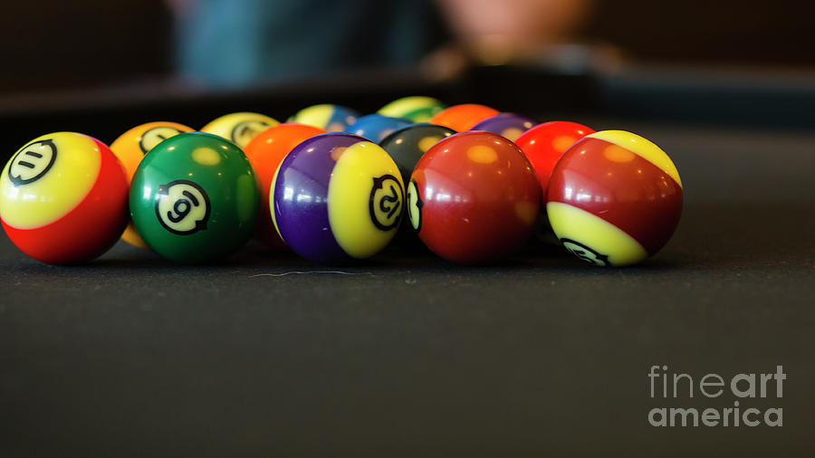 Billiard balls Photograph by Agnes Caruso
