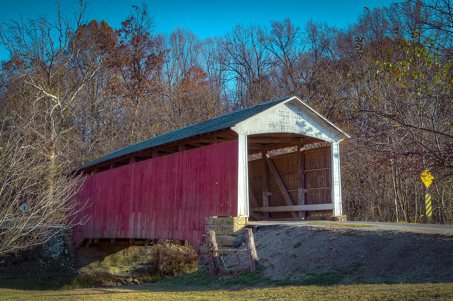 Billie Creek covered bridge - 16 Photograph by Jack R Perry