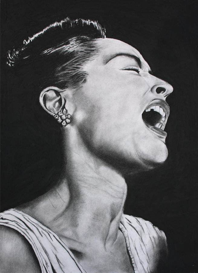 Billie Holiday Drawing by Abraham Teshome