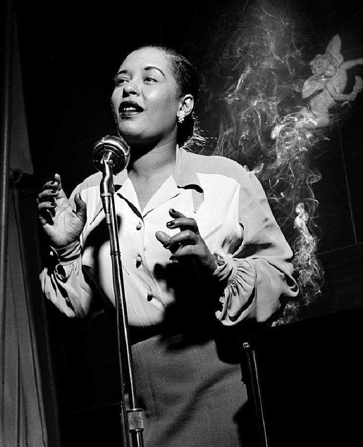 Billie Holiday  Herman Leonard photo New York City 1949 Photograph by David Lee Guss
