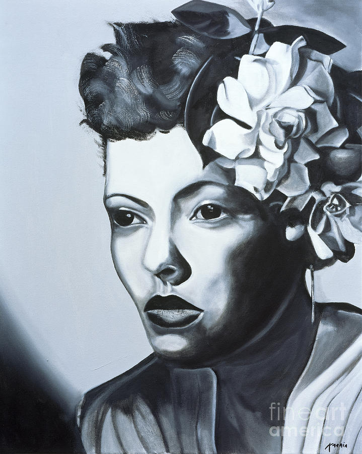 Billie Holiday Painting by Kaaria Mucherera