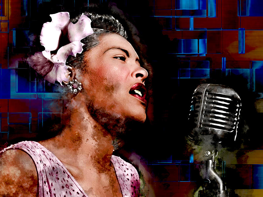 Billie Holiday Mixed Media by Marvin Blaine